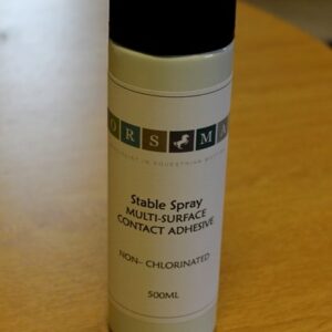 a single can of stable spray whitch is a contact adhesive used to stick up EVA wall mats