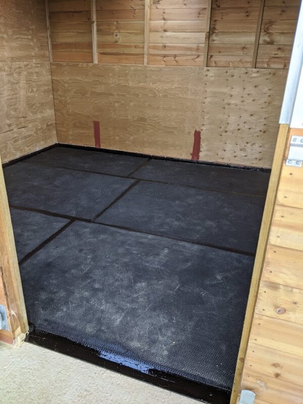 17mm matting installed with our Fully sealed installation making sure nothing can get underneath