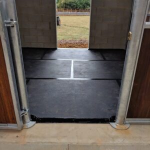 a stable with 17mm cobbletop mats installed with our fully sealed system. This means no fluid will get under the mat meaning you dont have to remove the mats to clean underneath