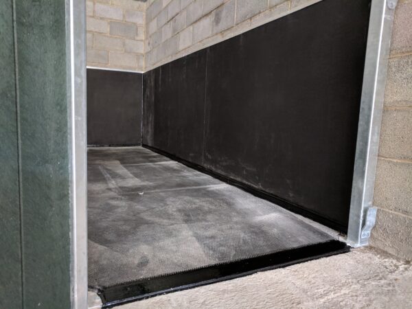 a close up picture the door of a stable whitch has been installed with our fully sealed system.