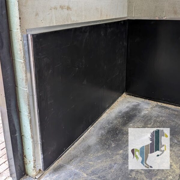 deluxe wall panels installed on a front wall showing how they are secured in place